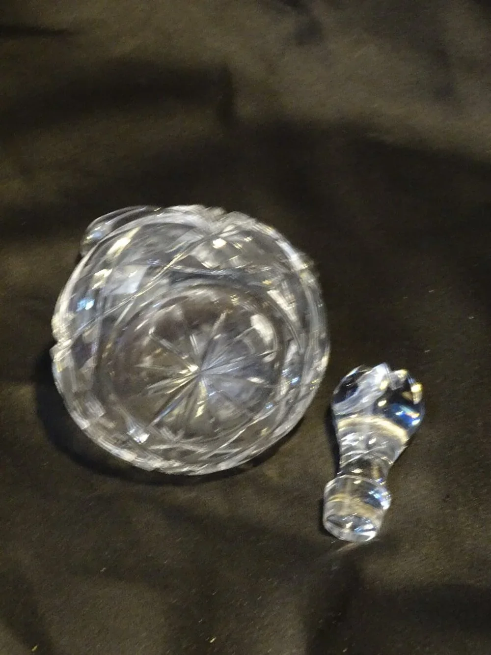 Lead Crystal Galway Signed Cruet
